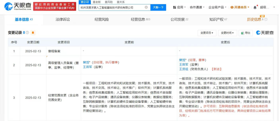 深海AI啟航 解讀DeepSeek公司新增互聯(lián)網(wǎng)信息服務(wù)與人工智能行業(yè)應(yīng)用系統(tǒng)集成服務(wù)